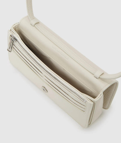 KarlLagerfeld Kautograph Patch Mini Crossbody Bag Off White