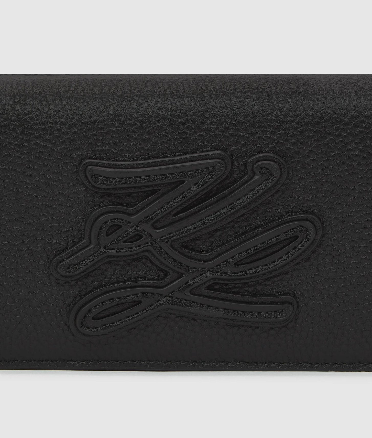 KarlLagerfeld Kautograph Patch Mini Crossbody Bag Black-Nickel