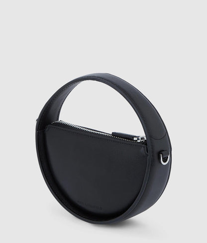 KarlLagerfeld Ksignature Nano Round Bag Black-Nickel
