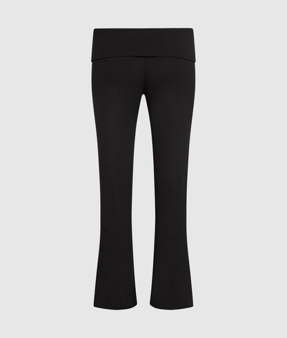 Karl Lagerfeld Signature Loungewear Flared Pants Black