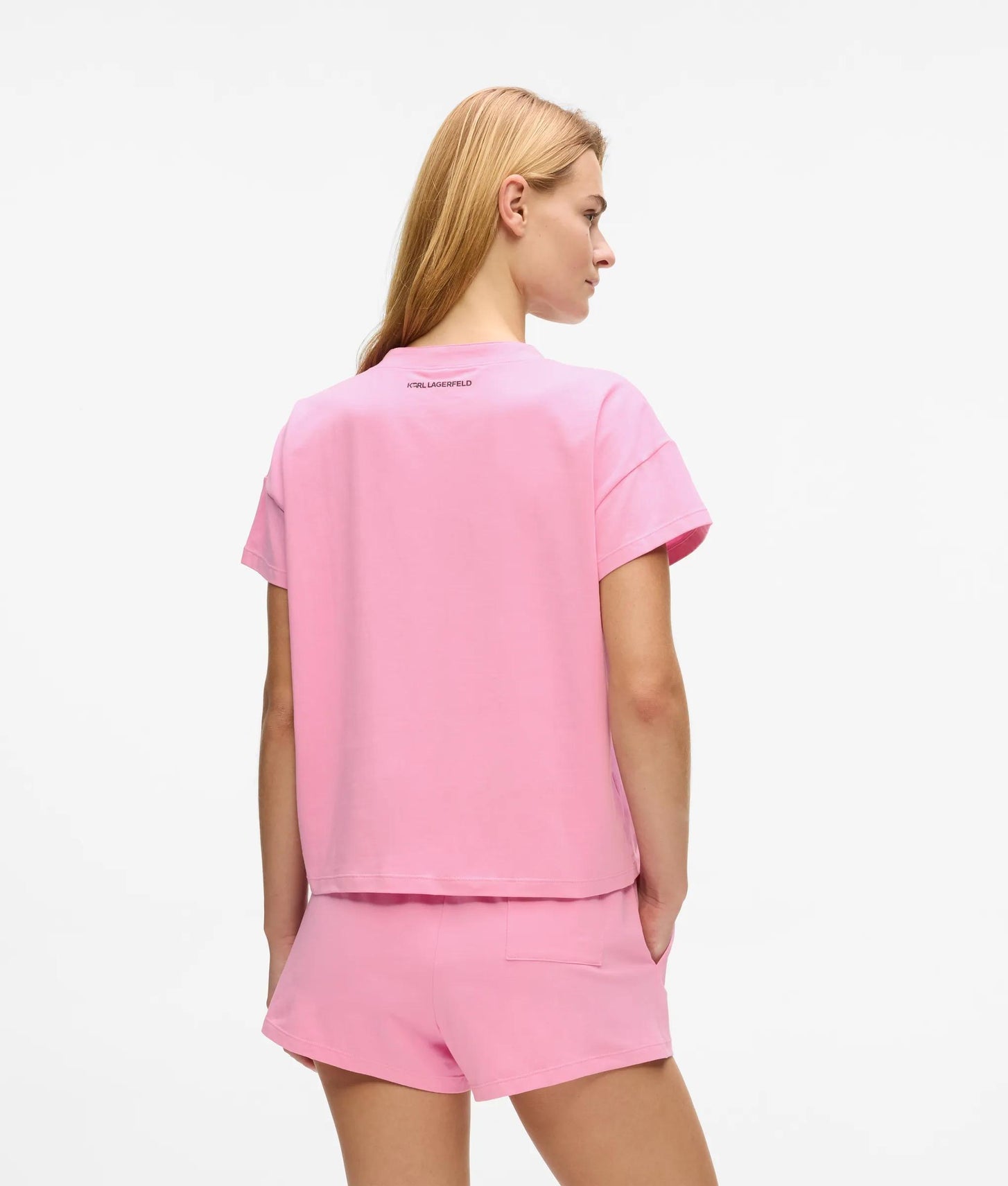 Karl Lagerfeld Ikon Short Pajama Set Begonia Pink
