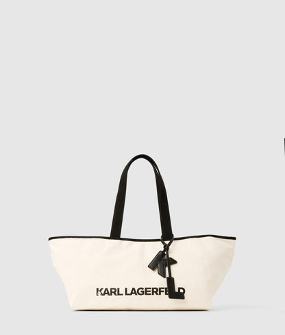 KarlLagerfeld Large Elongated Shopper Natural