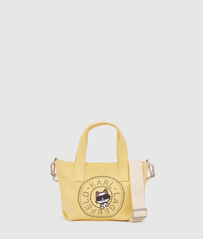 KarlLagerfeld Ikon Circle Choupette Rhinestones Shopper Sunlight