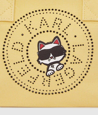 KarlLagerfeld Ikon Circle Choupette Rhinestones Shopper Sunlight