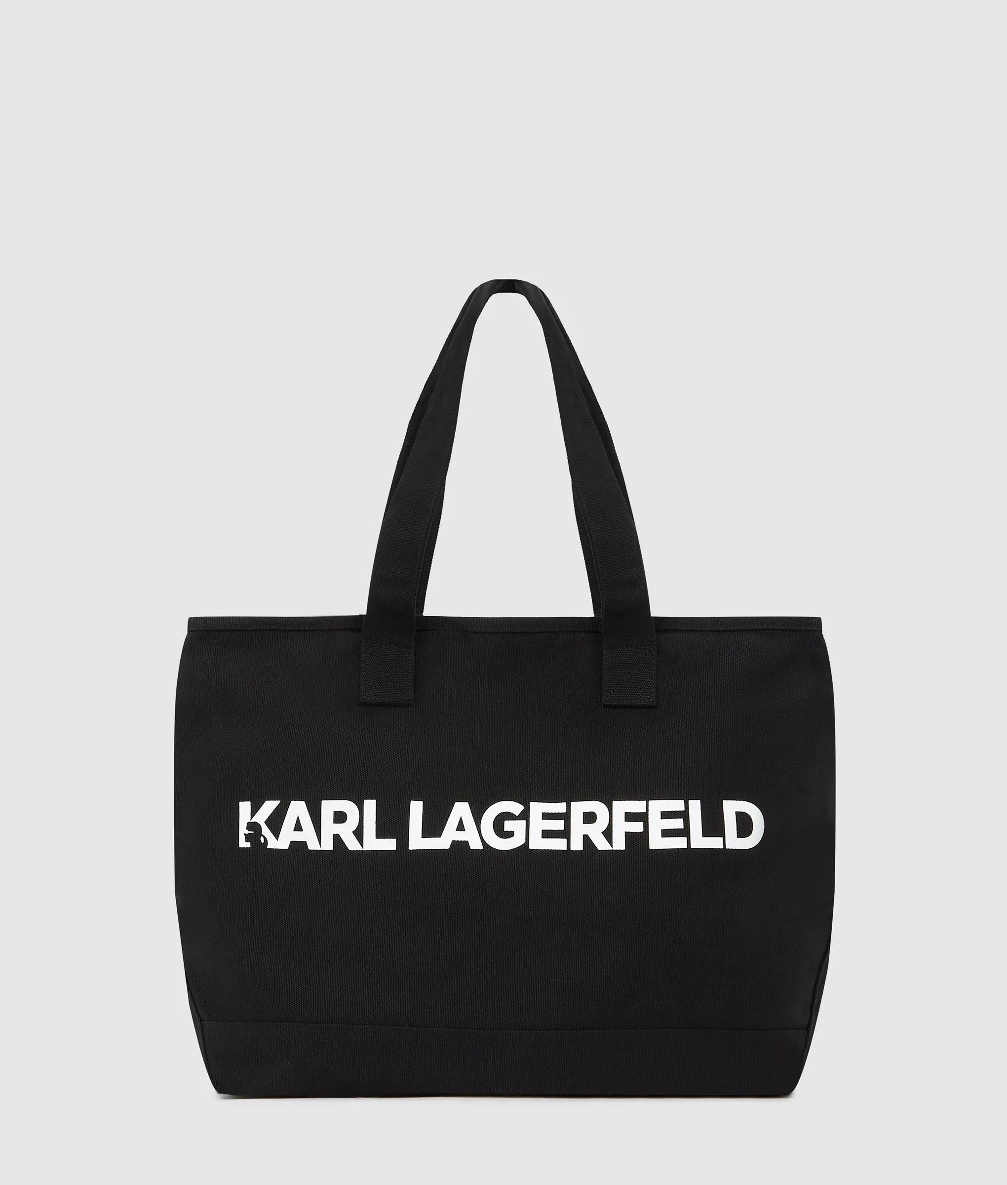 KarlLagerfeld Logo Extra Large Tote Bag Black