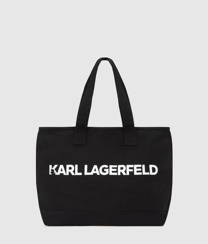KarlLagerfeld Logo Extra Large Tote Bag Black