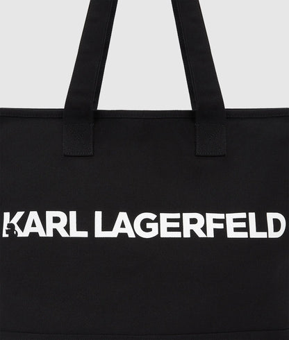 KarlLagerfeld Logo Extra Large Tote Bag Black
