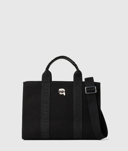KarlLagerfeld Ikon Pin Square Tote Bag Black