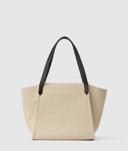 KarlLagerfeld Rue St-Guillaume Winged Tote Bag Natural