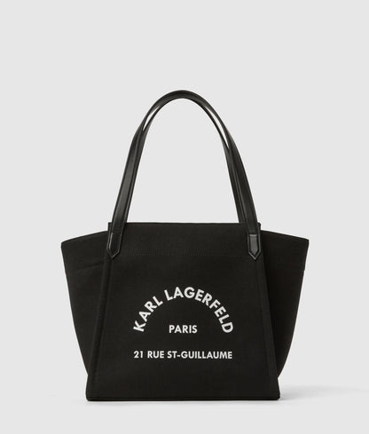 KarlLagerfeld Rue St-Guillaume Winged Tote Bag Black