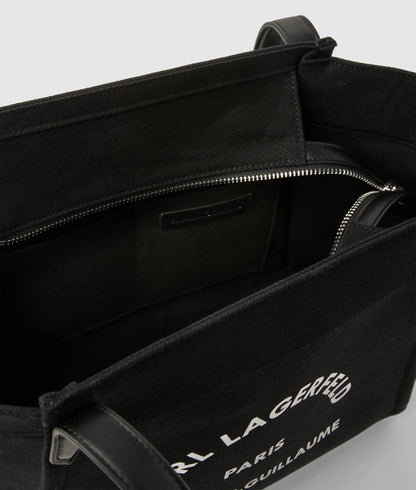 KarlLagerfeld Rue St-Guillaume Winged Tote Bag Black