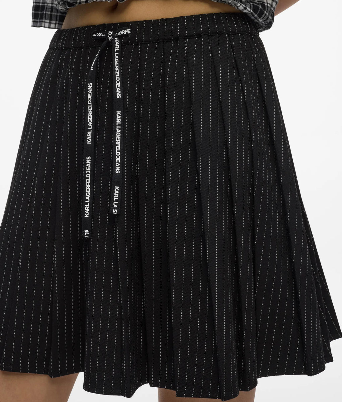 KarlLagerfeld Slouchy Karl Quote Tote Bag Black