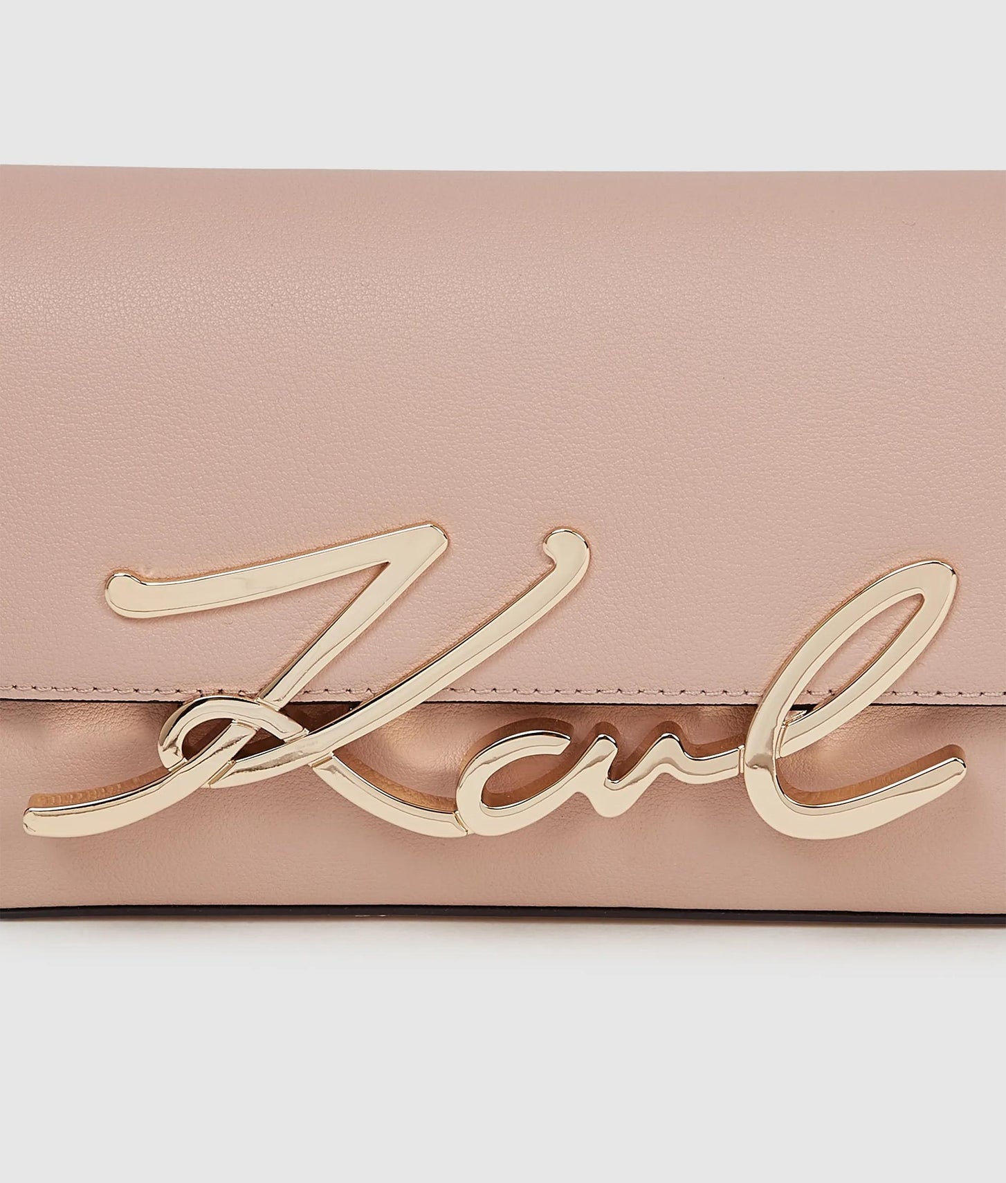 KarlLagerfeld Ksignature Small Chain Shoulder Bag Pink