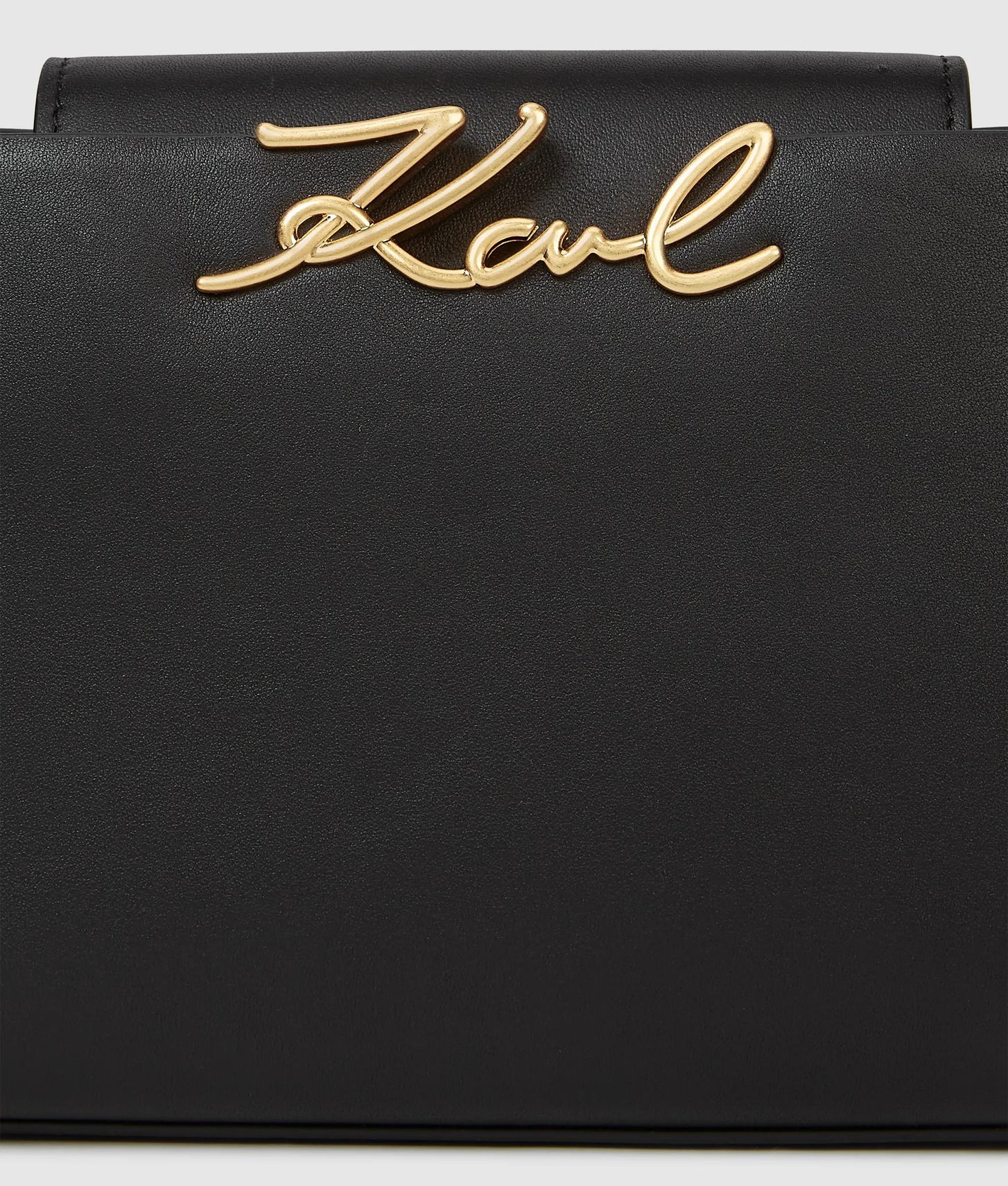 KarlLagerfeld Ksignature Mini Top Handle Bag Black/Gold