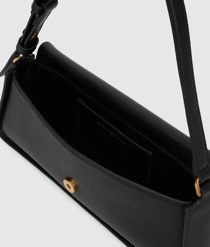 KarlLagerfeld Ksignature Elongated Shoulder Bag Black/Gold