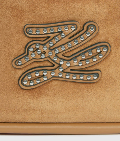 KarlLagerfeld Kautograph Patch Crossbody Bag Caramel