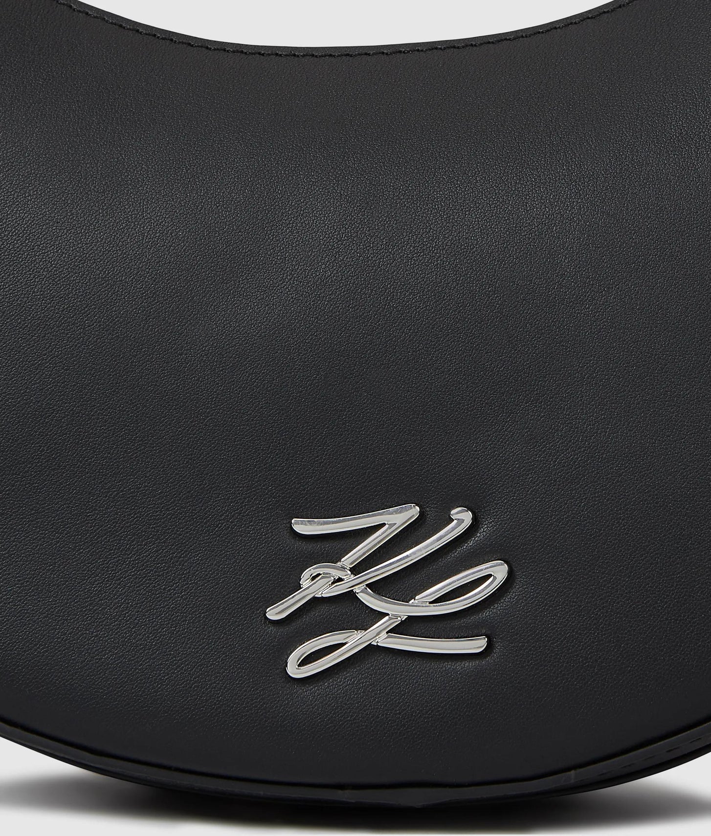 KarlLagerfeld Kautograph Moon Bow Crossbody Bag Black Embellishment