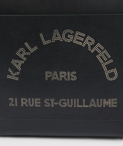 KarlLagerfeld Kdaily Small Pocket Tote Bag Black-Nickel
