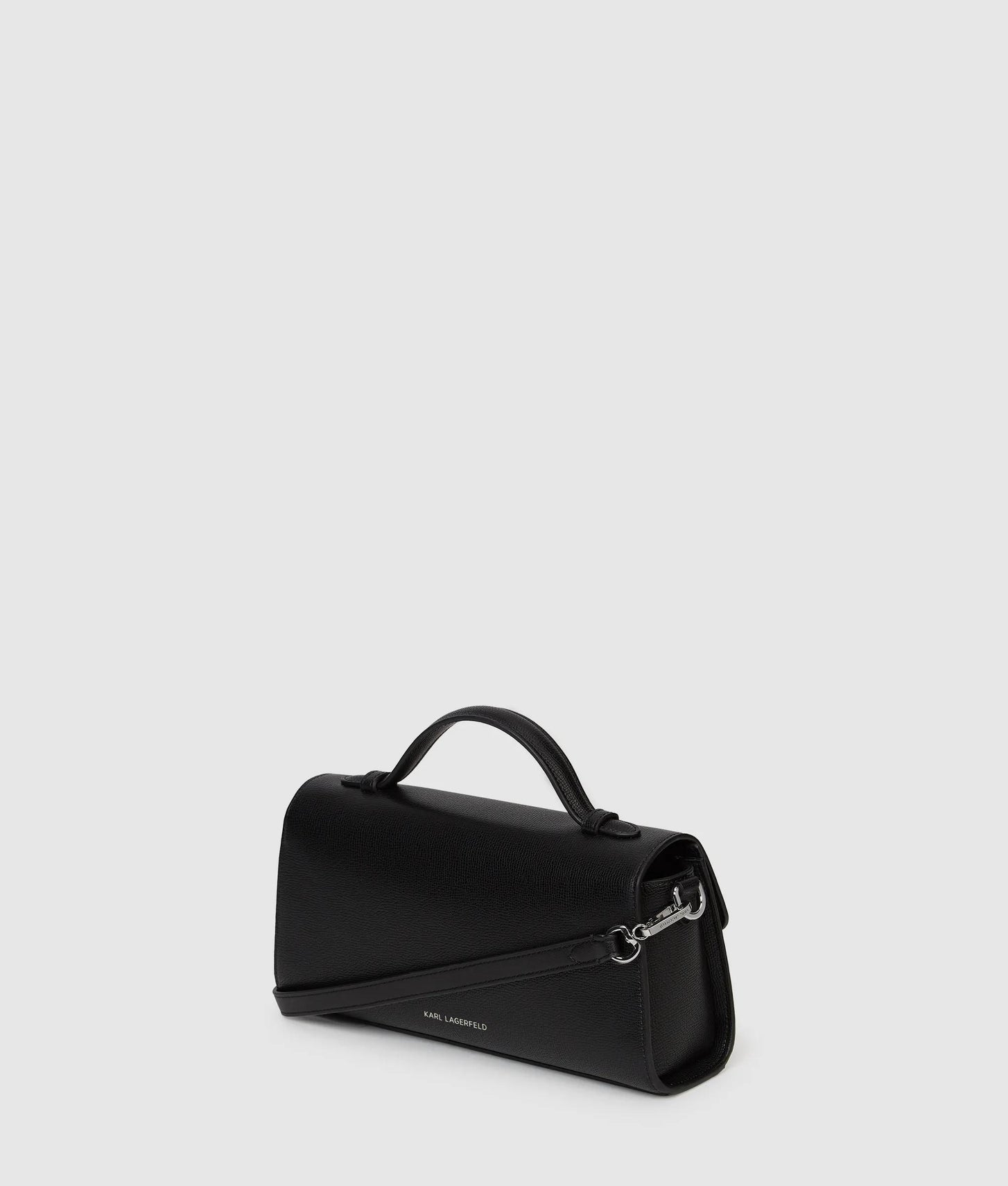 KarlLagerfeld Rue St-Guillaume Metal Crossbody Bag Black