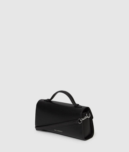 KarlLagerfeld Rue St-Guillaume Metal Crossbody Bag Black