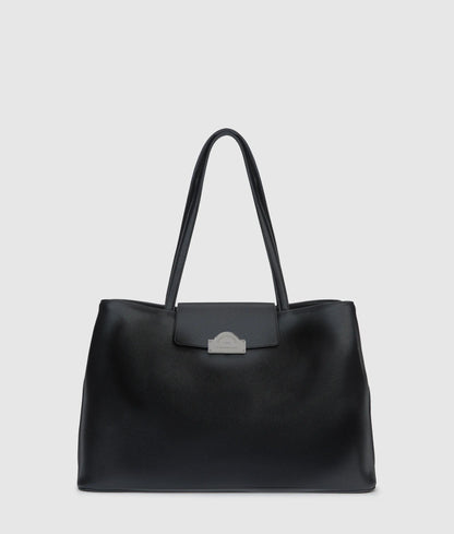 KarlLagerfeld Rue St-Guillaume Metal Tote Bag Black