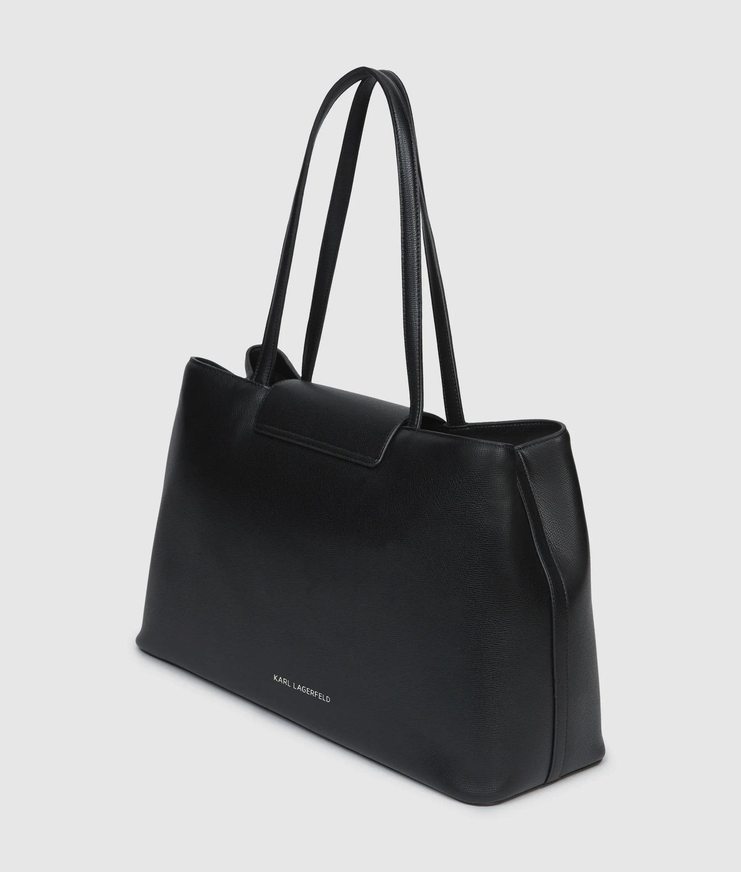 KarlLagerfeld Rue St-Guillaume Metal Tote Bag Black