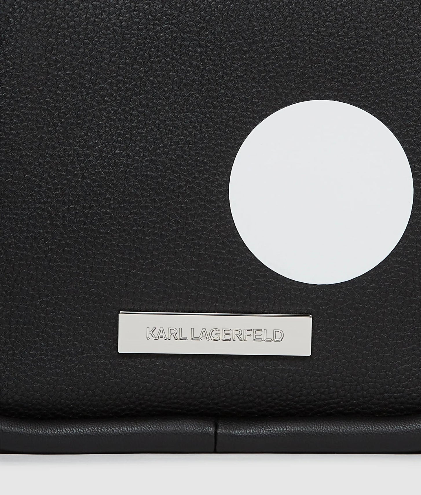 KarlLagerfeld Ikon Pebble Polka Dot Tote Bag Variable Black And White Polka Dot