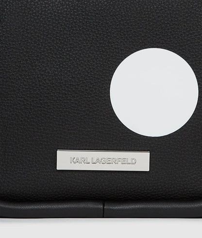 KarlLagerfeld Ikon Pebble Polka Dot Tote Bag Variable Black And White Polka Dot