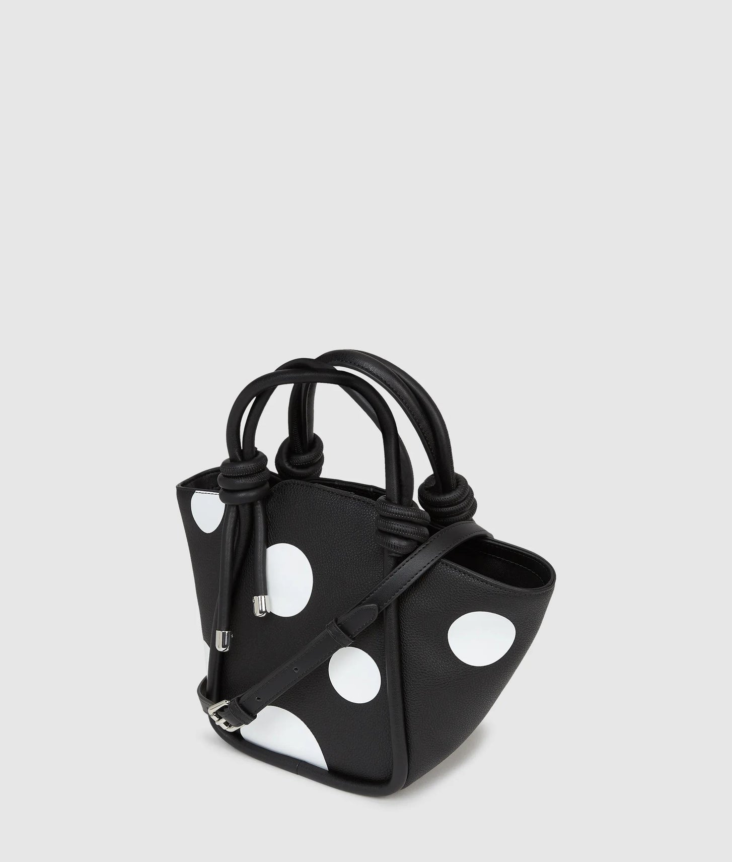 KarlLagerfeld Ikon Pebble Polka Dot Tote Bag Variable Black And White Polka Dot