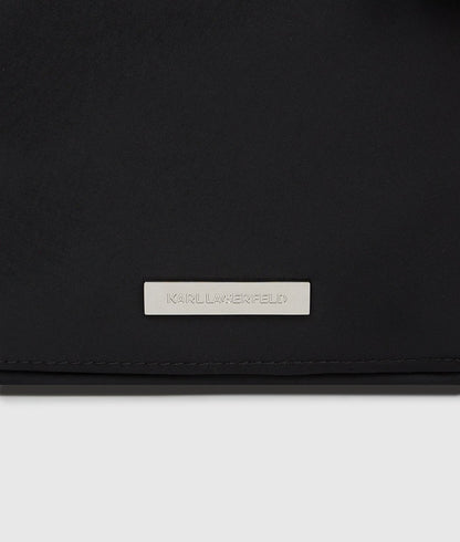 KarlLagerfeld Ikon Nylon Tag Backpack Black