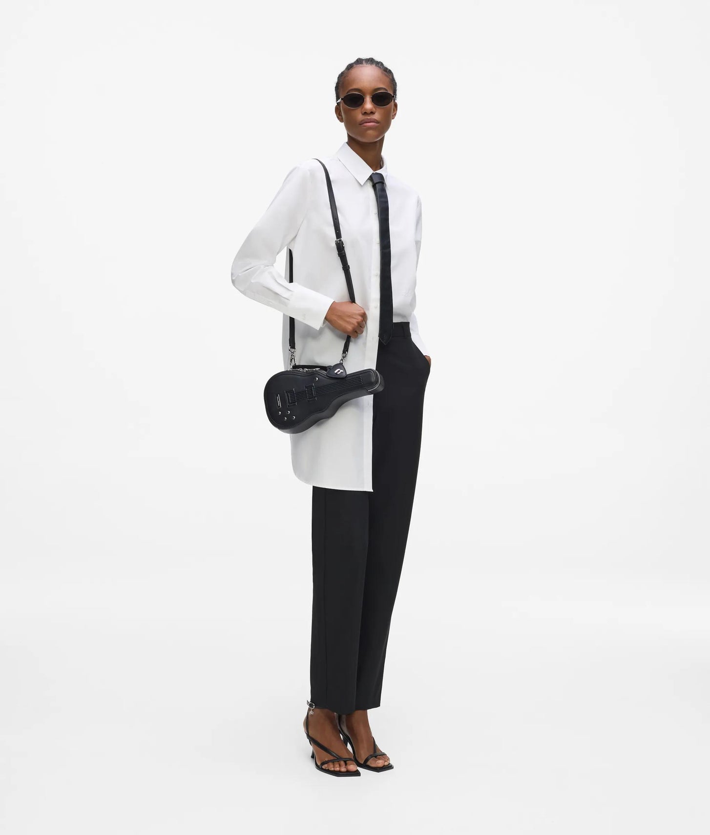 KarlLagerfeld Ikon Guitar Crossbody Bag Black