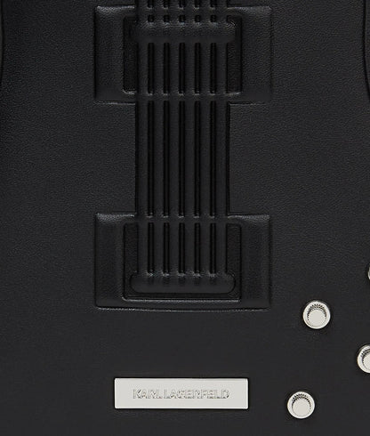 KarlLagerfeld Ikon Guitar Crossbody Bag Black