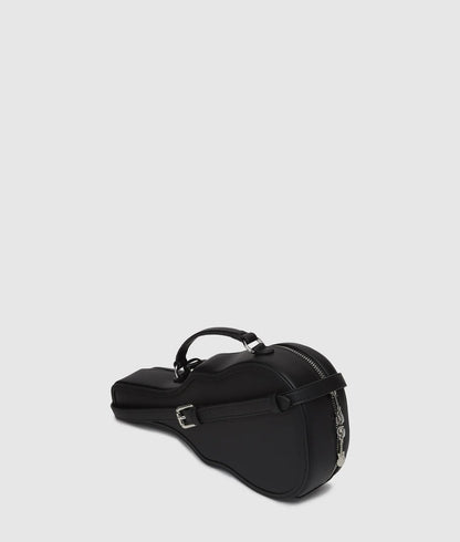 KarlLagerfeld Ikon Guitar Crossbody Bag Black