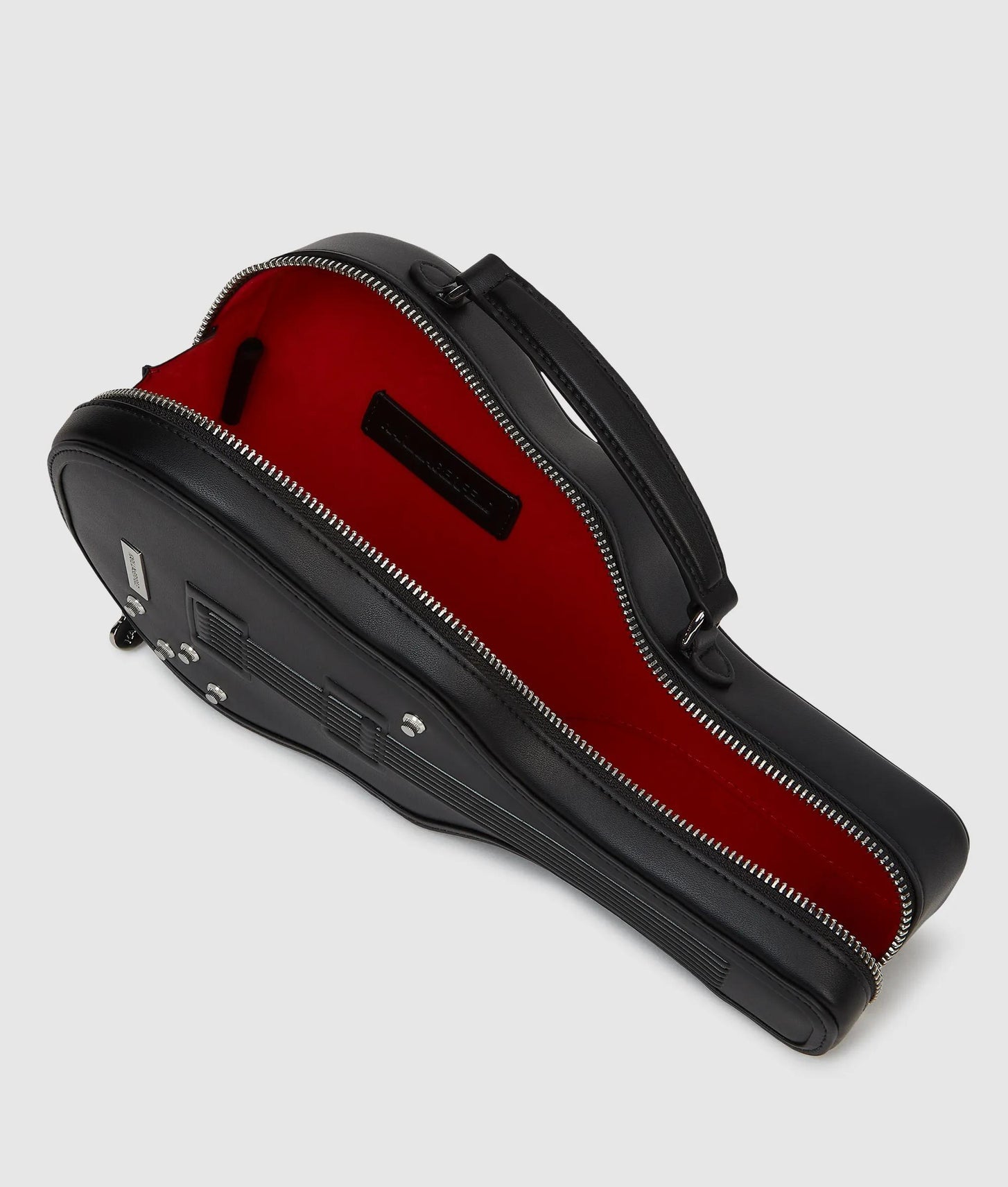 KarlLagerfeld Ikon Guitar Crossbody Bag Black