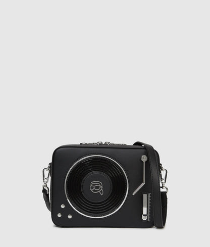 KarlLagerfeld Ikon Record Turntable Bag Black