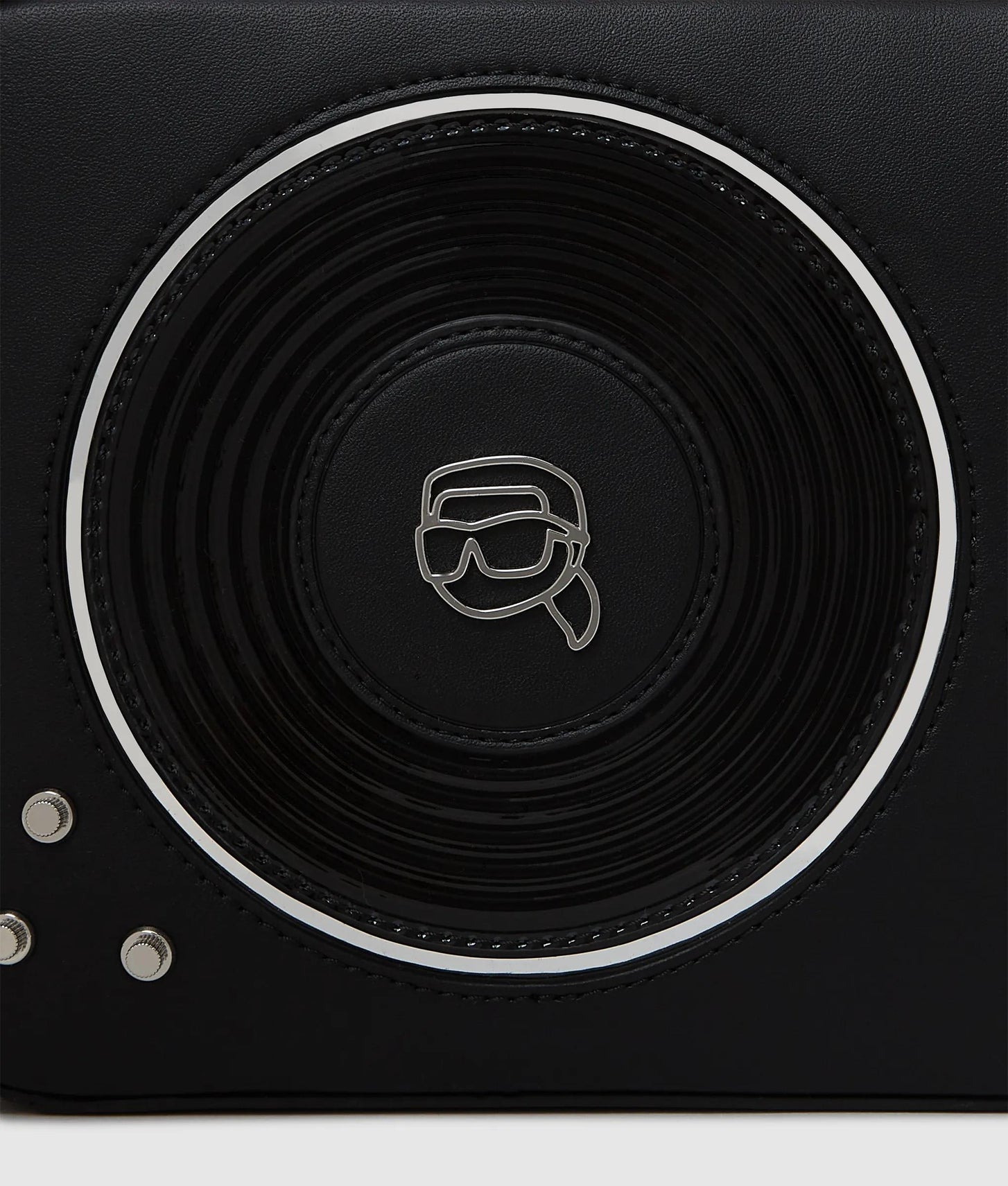 KarlLagerfeld Ikon Record Turntable Bag Black