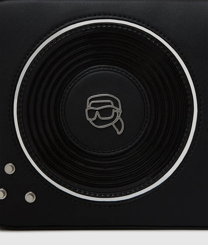 KarlLagerfeld Ikon Record Turntable Bag Black