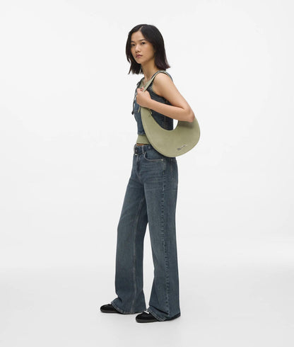 KarlLagerfeld Rounded Suede Hobo Bag Tea