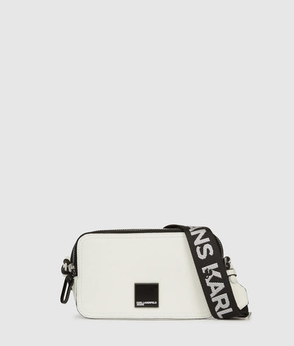 KarlLagerfeld Box Logo Camera Bag Egret