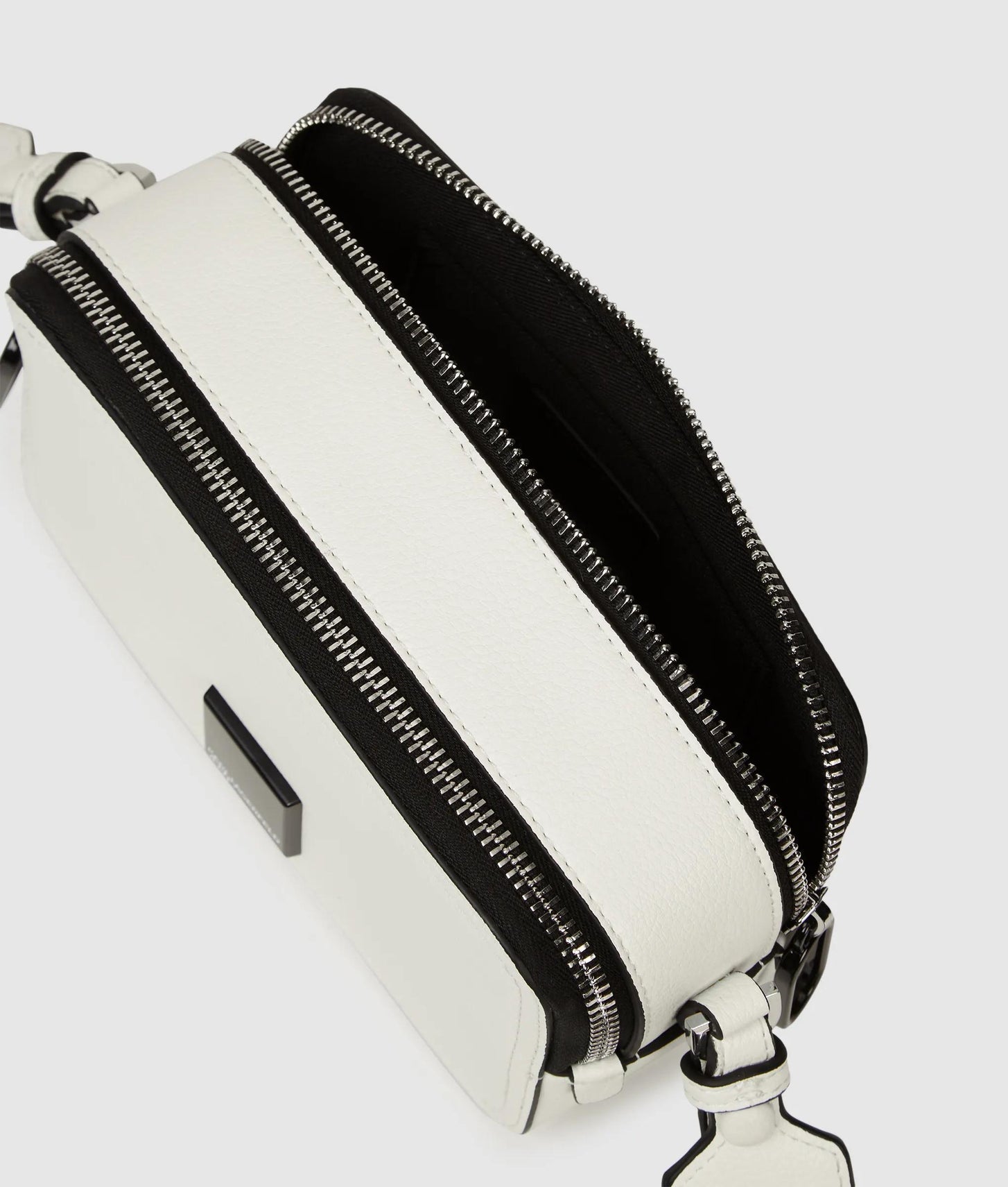 KarlLagerfeld Box Logo Camera Bag Egret