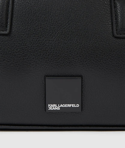 KarlLagerfeld Box Logo Bowling Bag Black
