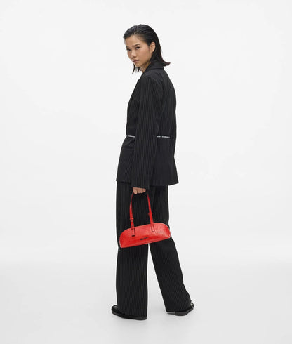KarlLagerfeld Croco Elongated Shoulder Bag High Risk Red