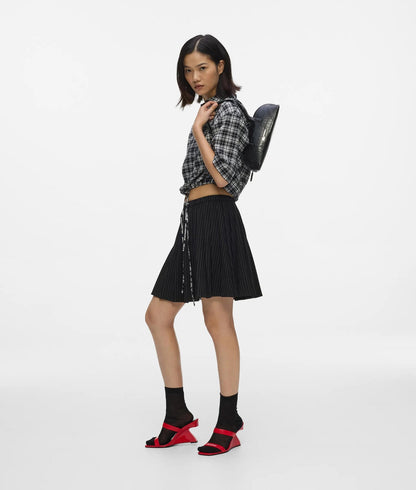 KarlLagerfeld Croco Elongated Shoulder Bag Black