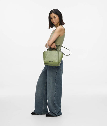 KarlLagerfeld Croco Mini Tote Bag Tea