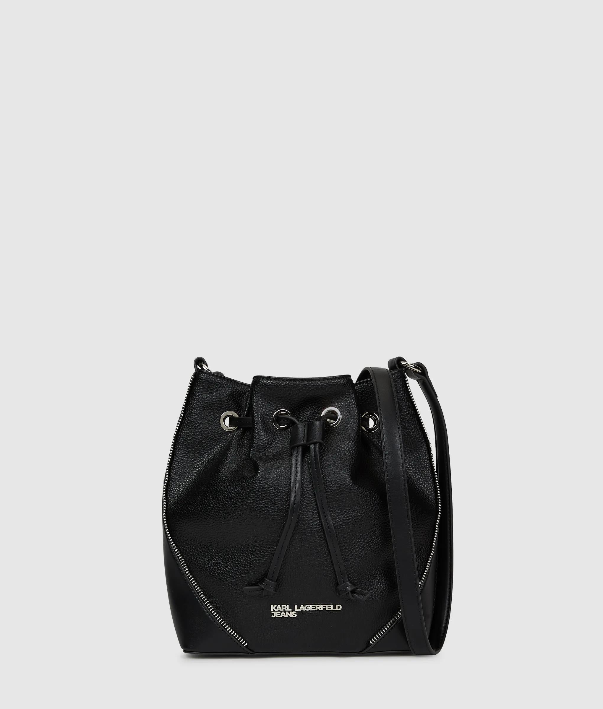 KarlLagerfeld Rebel Bucket Bag Black
