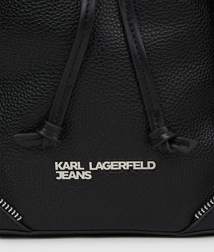 KarlLagerfeld Rebel Bucket Bag Black