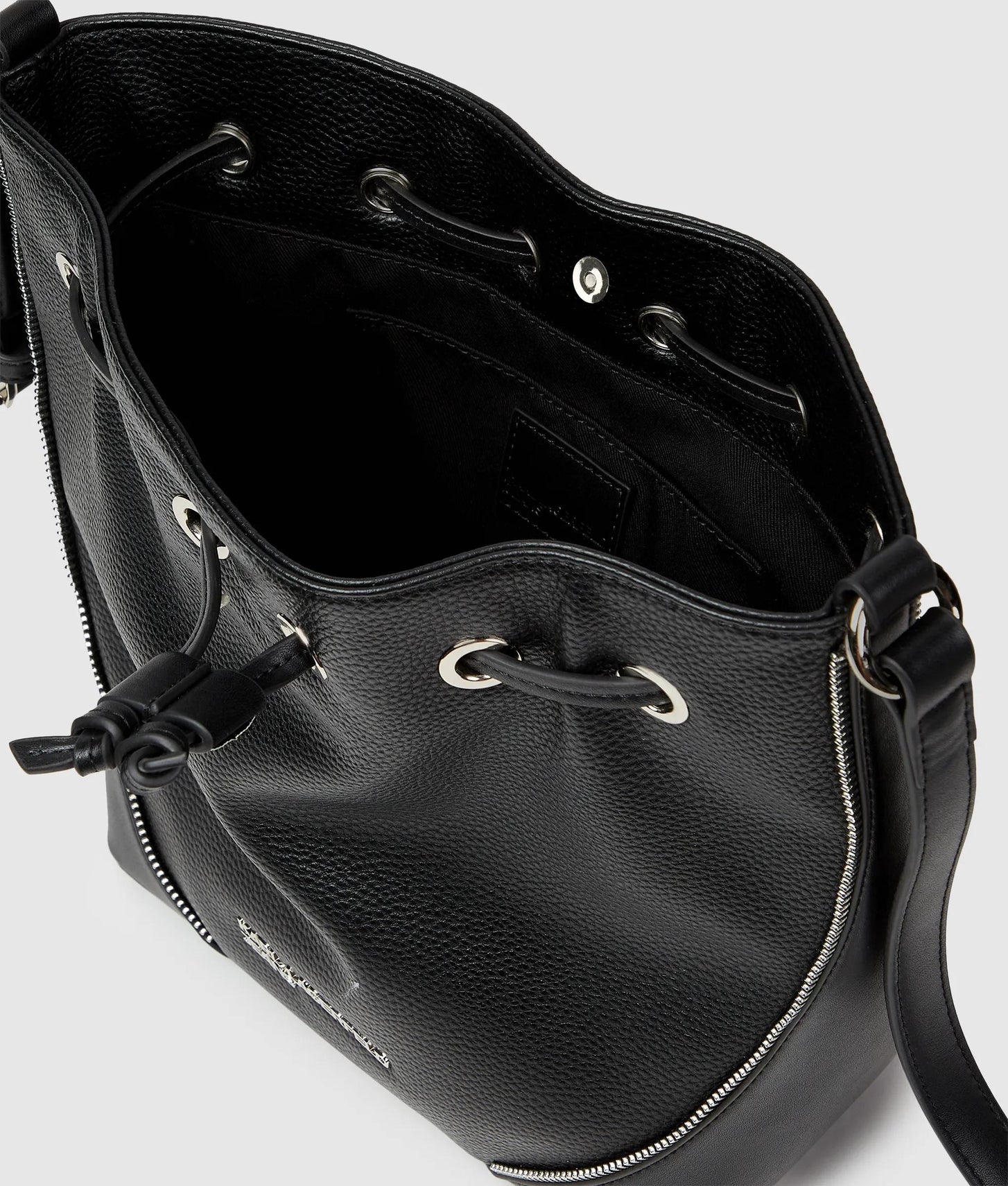 KarlLagerfeld Rebel Bucket Bag Black