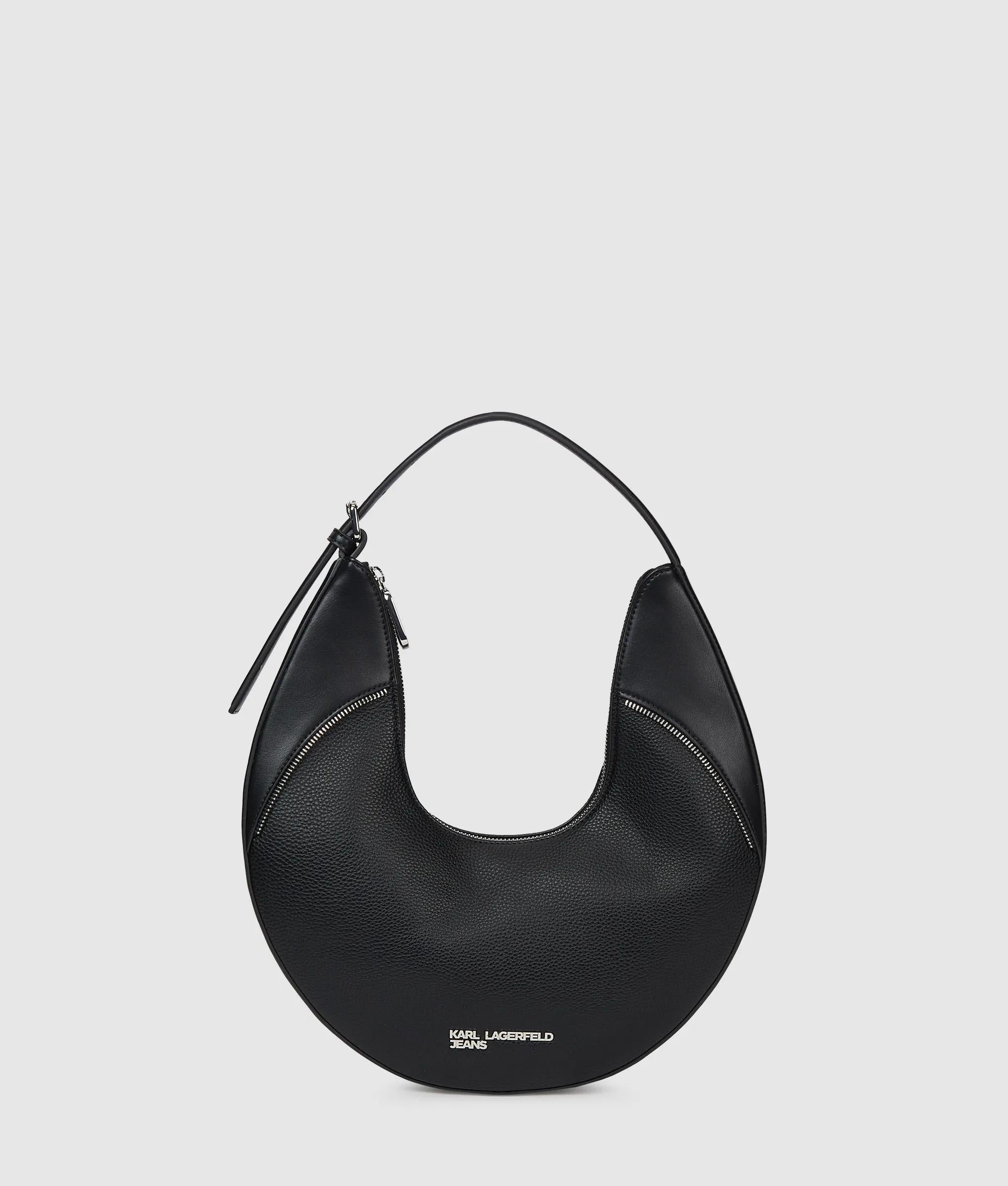 KarlLagerfeld Rebel Hobo Bag Black