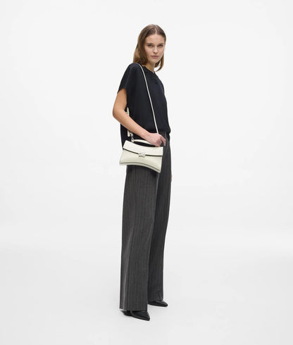 KarlLagerfeld Kautograph Twist Top Handle Bag Off White