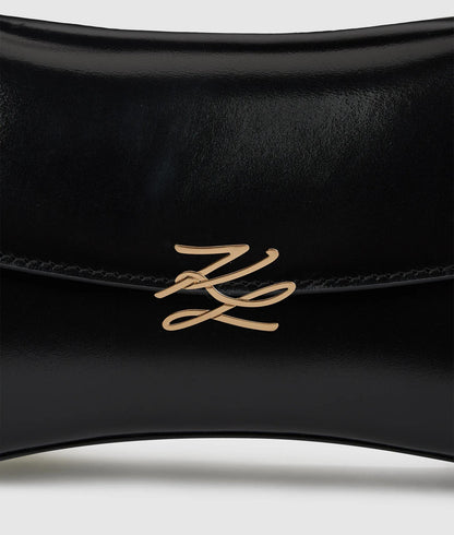 KarlLagerfeld Kautograph Twist Top Handle Bag Black/Gold